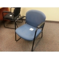 Blue Sleigh Guest Side Chair w Arms